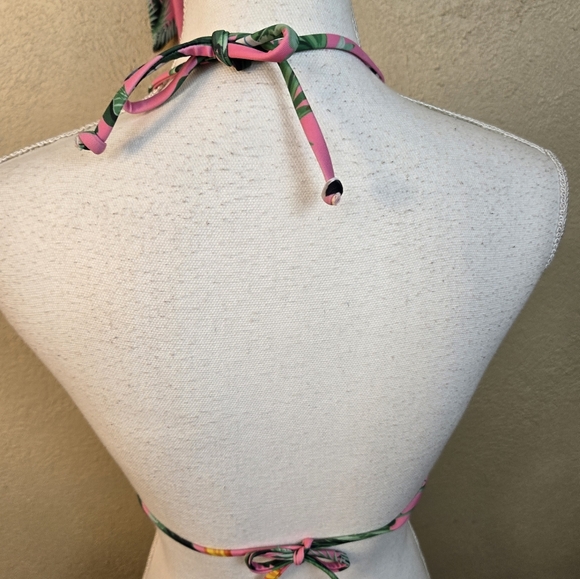 SHEIN Pink and Green Leaf Bikini - Picture 5 of 6